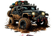 Off Road Adventure Mudding PNG Set, a Sport Illustration by DoubleTwists (Thumbnail 5 of 5)