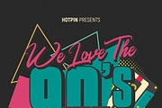 90s Retro Party Flyer, a Flyer Template by Hotpin (Thumbnail 3 of 3)