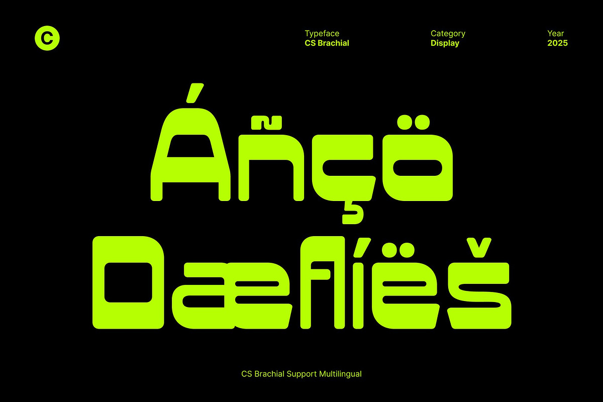 CS Brachial – Modern Futuristic Font, a Sans Serif Font by Craft Supply Co. (Photo 6 of 8)