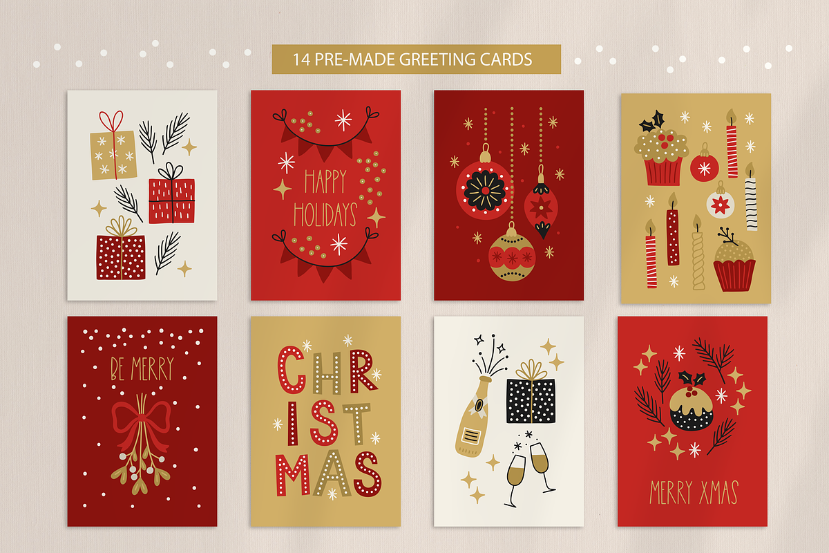 Christmas Party Kit, a Seasonal Illustration by miumiu (Photo 10 of 15)
