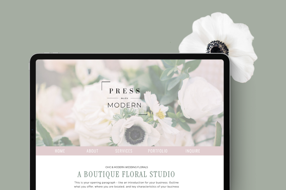Showit Template - Wedding Website, a Websites & App Template by Press Made Modern (Photo 3 of 6)