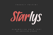 Starlys - Bold Handwritten Font, a Slab Serif Font by skiiller studio (Thumbnail 1 of 8)