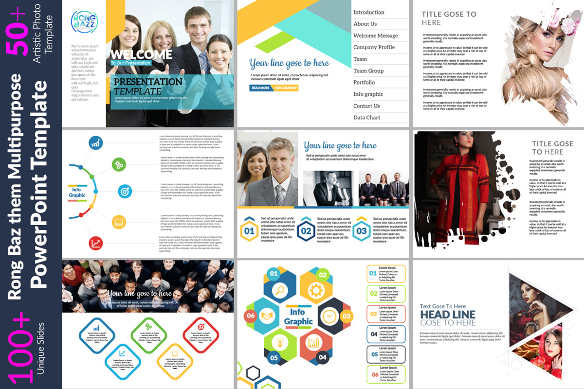 Multipurpose PowerPoint Template, a Marketing Template by MRI STUDIO (Photo 4 of 8)