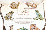 Authentic Cozy Witch Cottage Clipart, a Seasonal Illustration by ArtCreationsDesign (Thumbnail 5 of 23)
