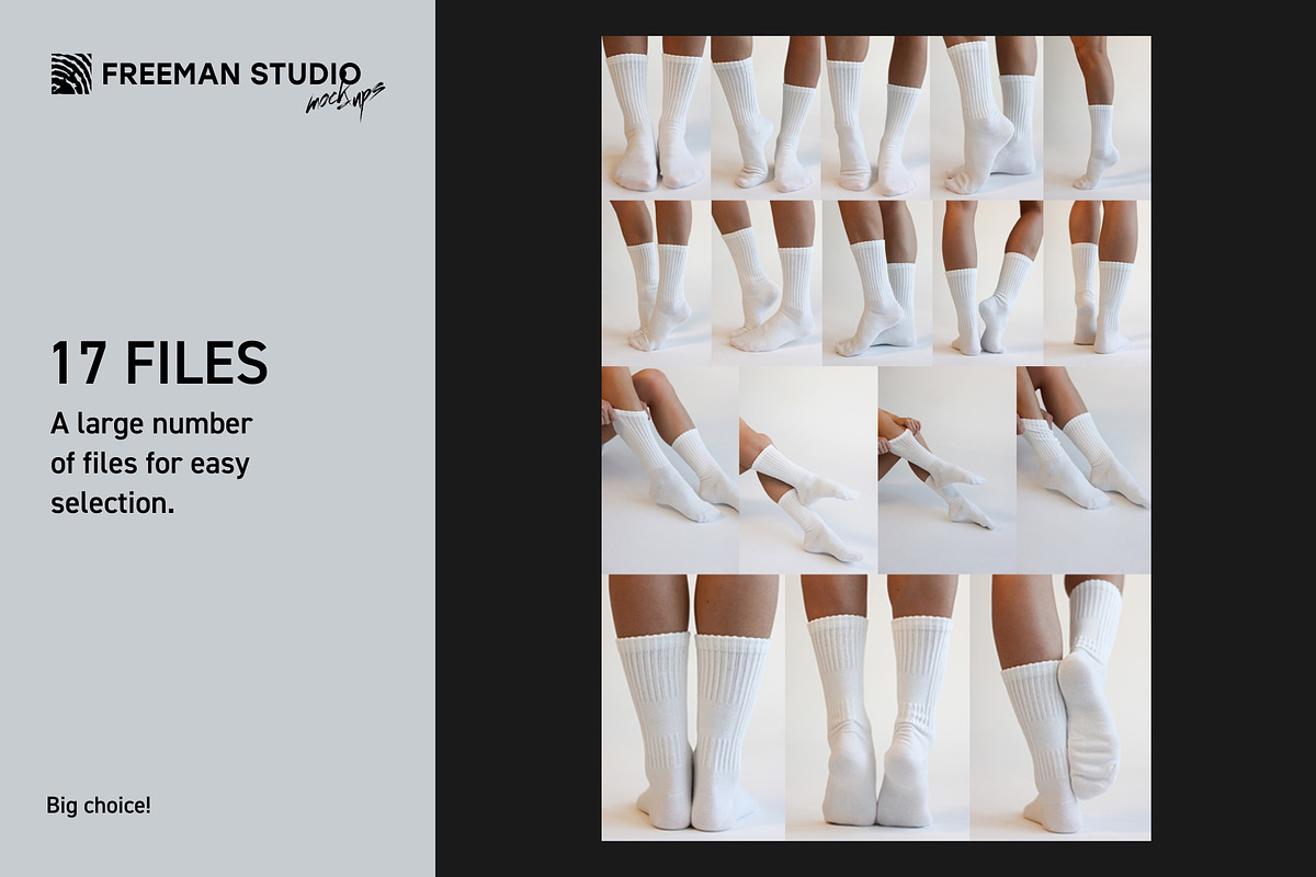 Socks Mockup Set, a Bottom Mockup by Freeman Studio (Photo 4 of 13)
