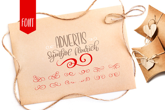 Advertis Ornament Flourish Font preview 7