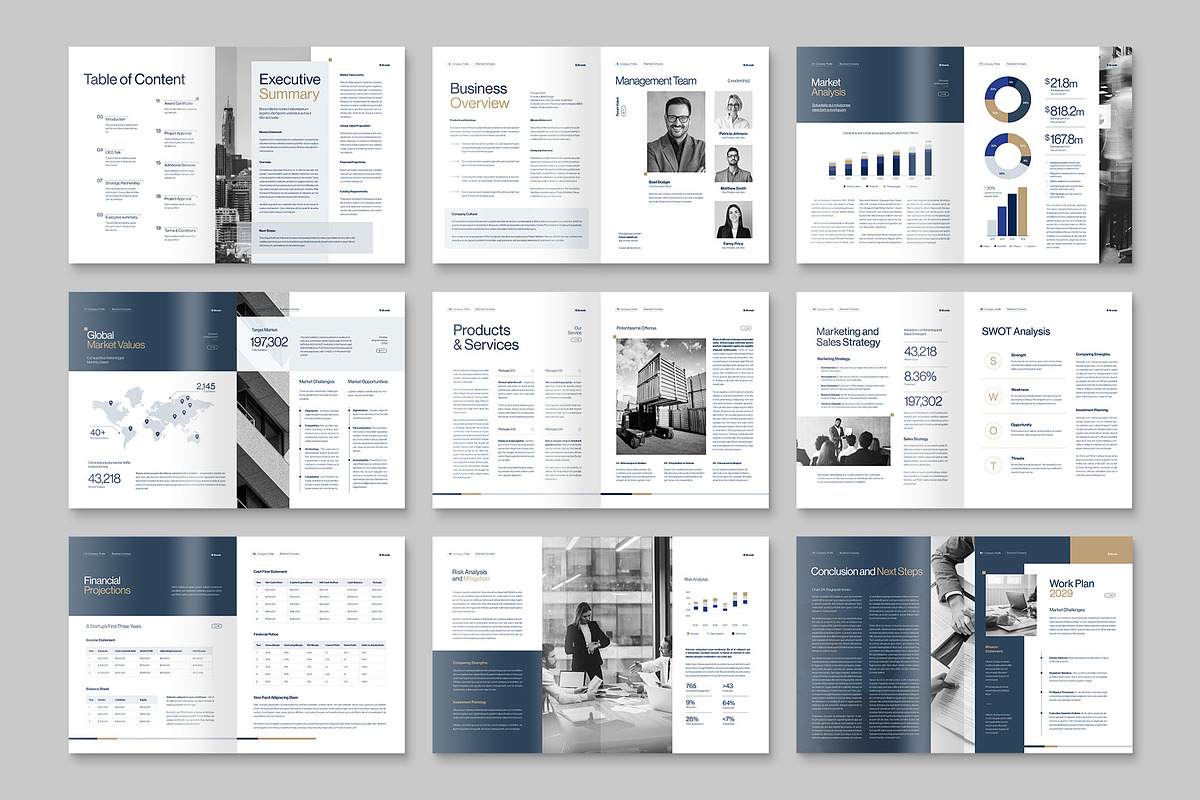 Business Plan Template, a Magazine Template by BrandPacks (Photo 4 of 6)