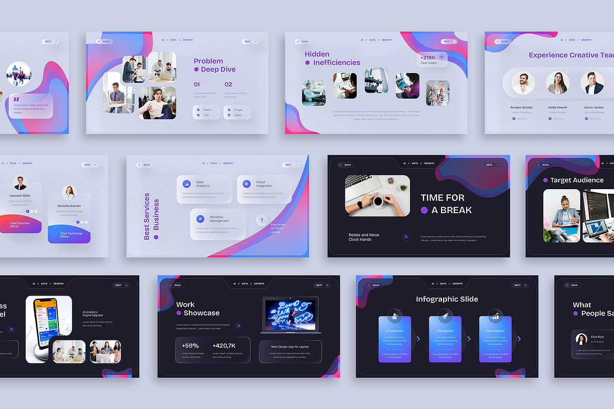 SaaS Startup PitchDeck Google Slides, a Presentation Template by New Coral Design (Photo 3 of 6)