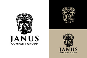 Janus Greek Sculpture Logo, a Branding & Logo Template by funpixel