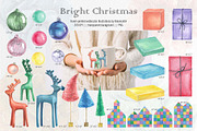 Christmas Watercolor Illustrations, a Decorative Illustration by BalanceUA (Thumbnail 6 of 18)