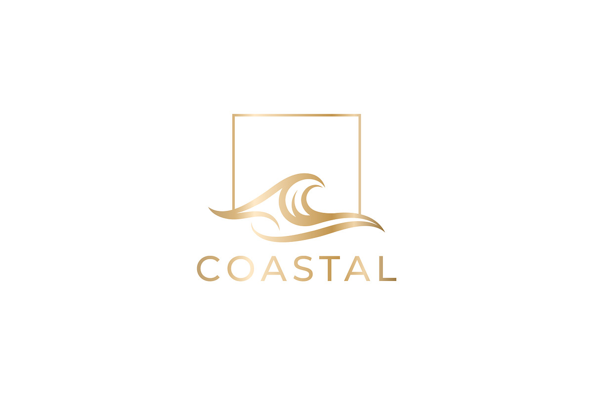 Coastal Logo Abstract Wave in Square, a Branding & Logo Template by Signatoro (Photo 2 of 3)