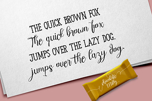 Chocolate Milky Script And Slab