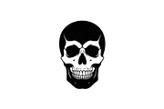 50 Skull Head Silhouette Vector Bund, an Illustration by Creativeshirt (Thumbnail 49 of 51)