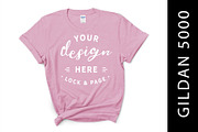 Female Gildan 5000 Mockup Bundle, a Shirt Mockup by lock and page (Thumbnail 6 of 15)