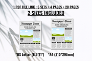 20 Newspaper template bundle, a Magazine Template by ZoloDesignHub (Thumbnail 3 of 9)