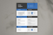 Modern Minimal Resume CV, a Resume Template by Saman Osama (Thumbnail 2 of 2)