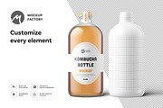 Kombucha Bottle Mockup, a Household Mockup by Mockup Factory (Thumbnail 2 of 3)