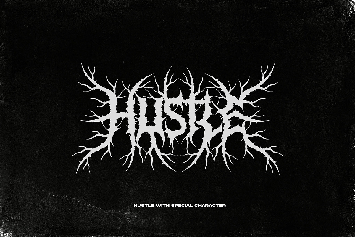 False Crown (Death metal font), a Blackletter Font by Rvq Type Foundry (Photo 5 of 10)