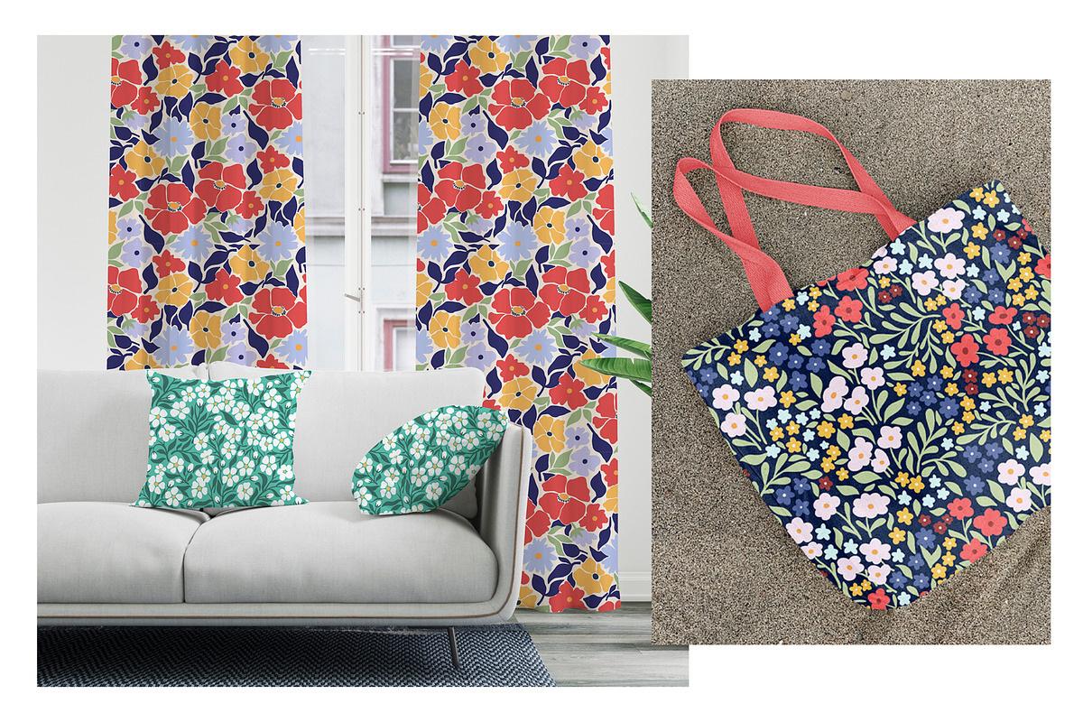 Summer Flower Patterns, a Pattern Graphic by Alina Sh (Photo 6 of 10)