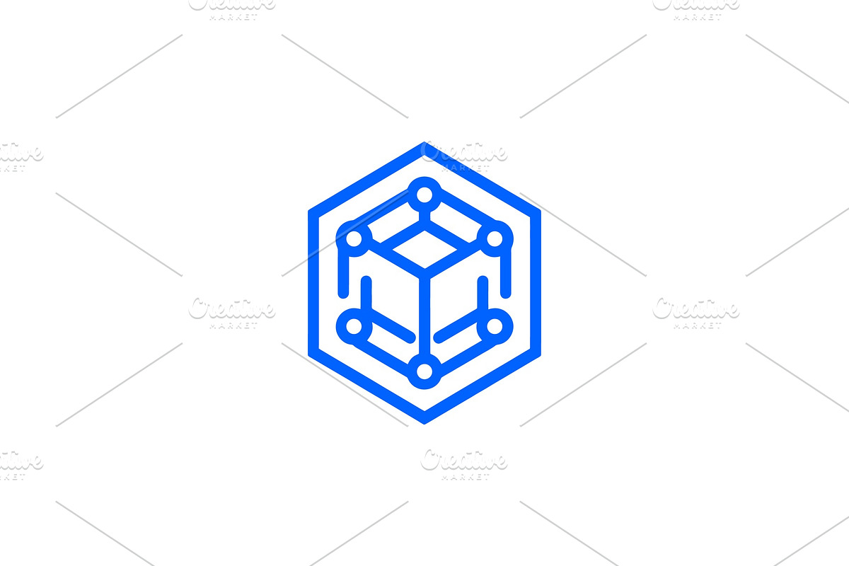 Modern Geometric Isometric Cube Logo, a Branding & Logo Template by Vectorium Studio (Photo 1 of 9)