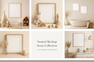 Frame Mockup Scene Collection, a Household Mockup by Ruben Stom