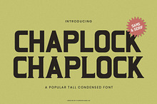 Chaplock - Condensed Sans Serif Font