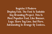 Kegisha - Aesthetic & Minimal Font, a Serif Font by QR Design Studio (Thumbnail 4 of 6)