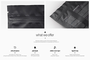 Plastic Pouch Bag Mockup