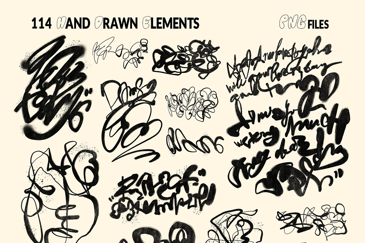 Graffiti Art & Grunge PNG Overlays, an Object Graphic by Oksana Trygub (Photo 15 of 19)
