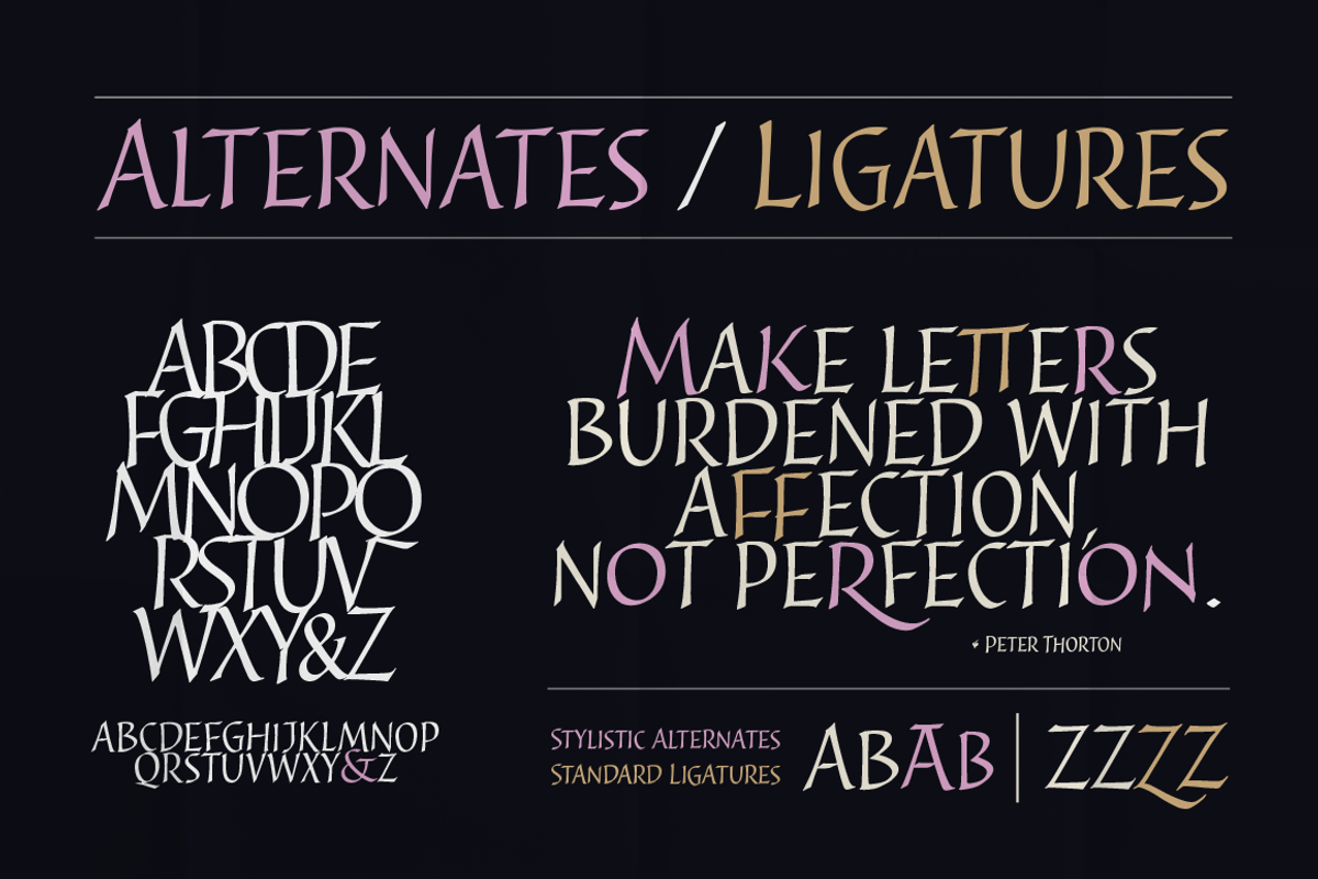 Cal Roman Modern font preview 4