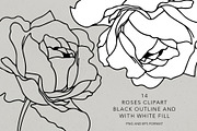 Roses line art design, an Object Graphic by Vera●Suleimanova (Thumbnail 5 of 17)