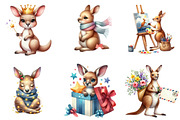 Cute Kangaroo Clipart, an Illustration by DreamArtGraphic (Thumbnail 4 of 5)