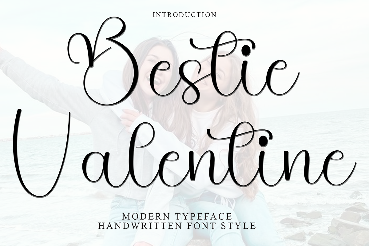 Bestie Valentine, a Handwritten Font by InermediaSTUDIO (Photo 1 of 7)