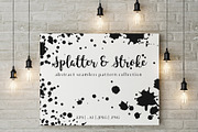 Paint Splatter & Stroke Patterns, a Pattern Graphic by NKTN graphics (Thumbnail 16 of 16)