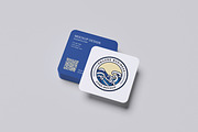 Square Business Card Mockup, a Product Mockup by Riel Concept (Thumbnail 4 of 5)