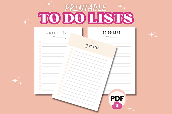 To Do Lists Templates, Printable, A4 preview 5