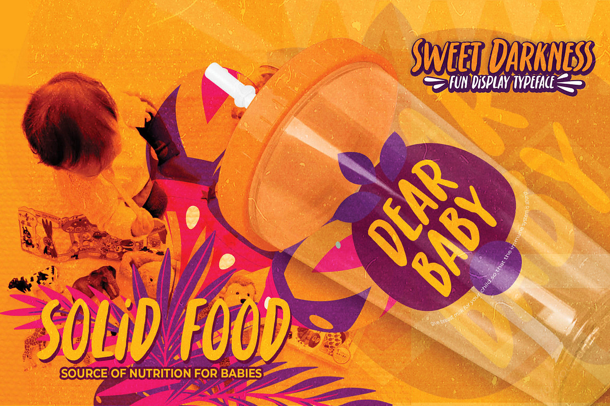 Sweet Darkness - Fun Display Typefac, a Font by Gassstype (Photo 3 of 8)