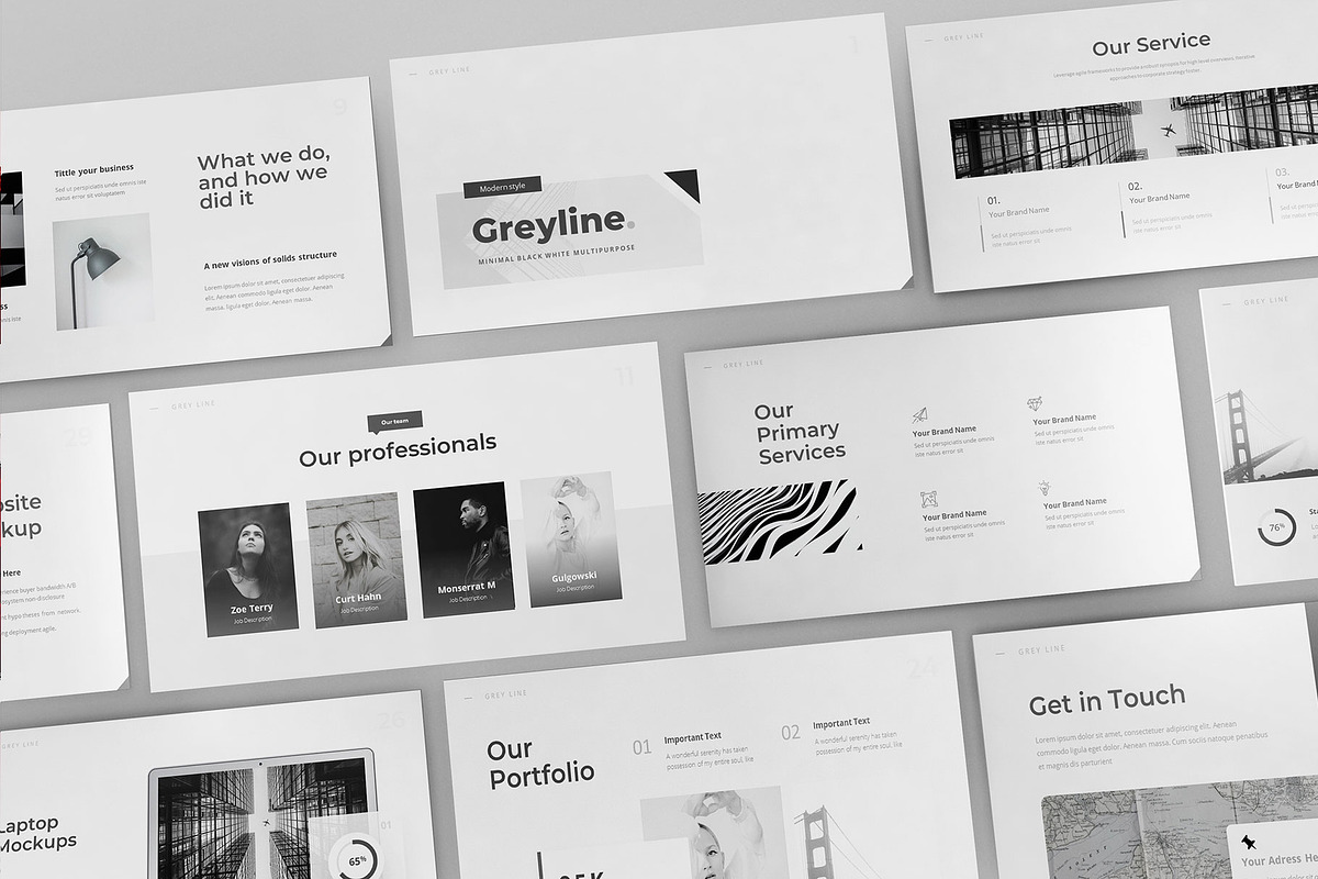 Minimal Black and White Keynote, a Presentation Template by Pixslides (Photo 1 of 5)