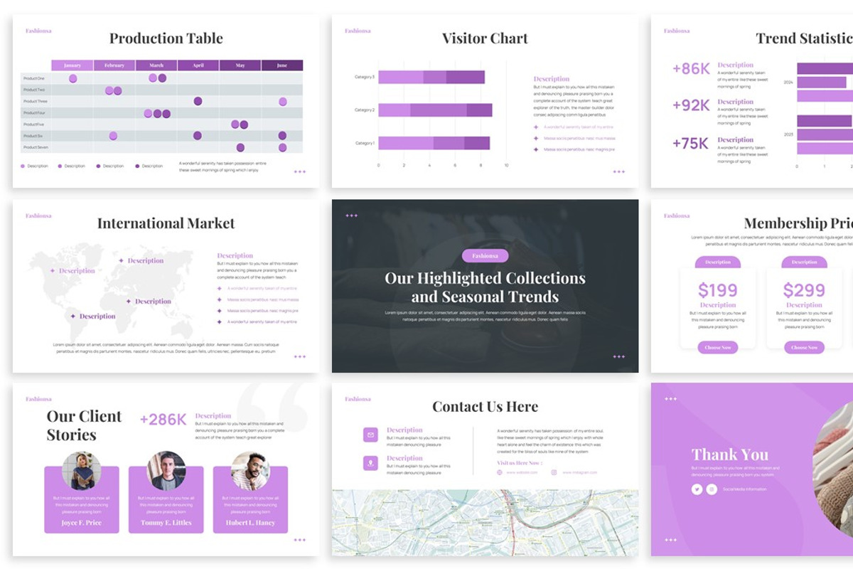Fashionsa - Fashion Google Slides, a Presentation Template by SlideFactory (Photo 4 of 4)