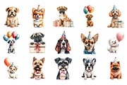 Cute Dogs Clipart Bundle, an Illustration by Designking (Thumbnail 3 of 5)