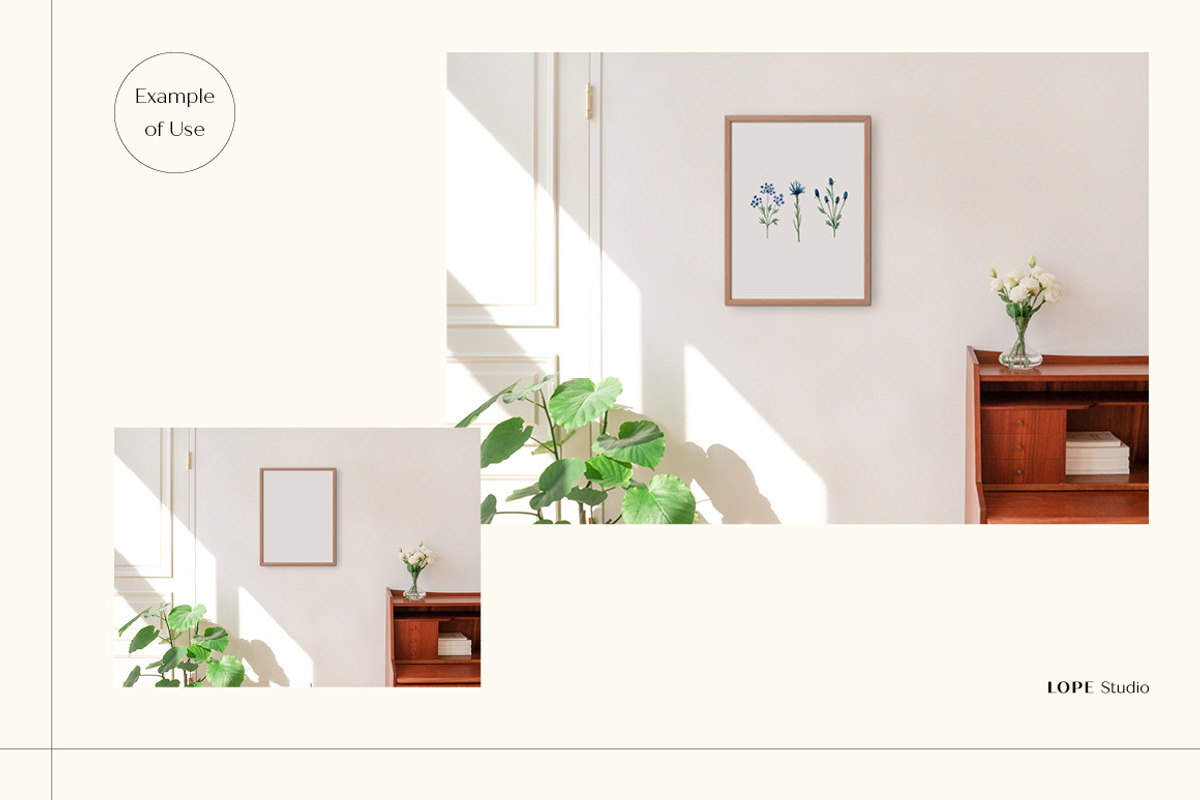 Photo Frame Mockups, a Print Template by LOPEstudio (Photo 6 of 8)