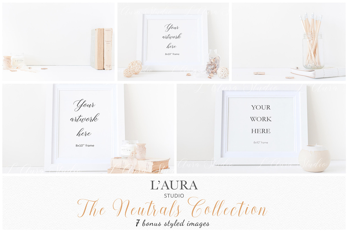 Frame mockup bundle - minimalist, a Print Template by L'Aura Studio (Photo 2 of 5)