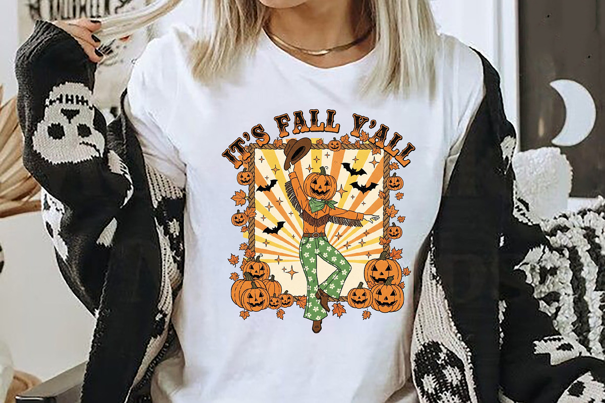 It's Fall Y'all Pumpkins Sublimation, a Seasonal Illustration by Rose Art (Photo 3 of 5)
