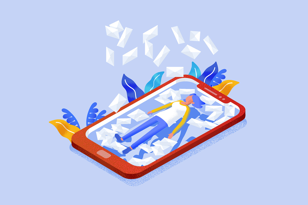 Spam concept, a Technology Illustration by Good Studio (Photo 2 of 3)