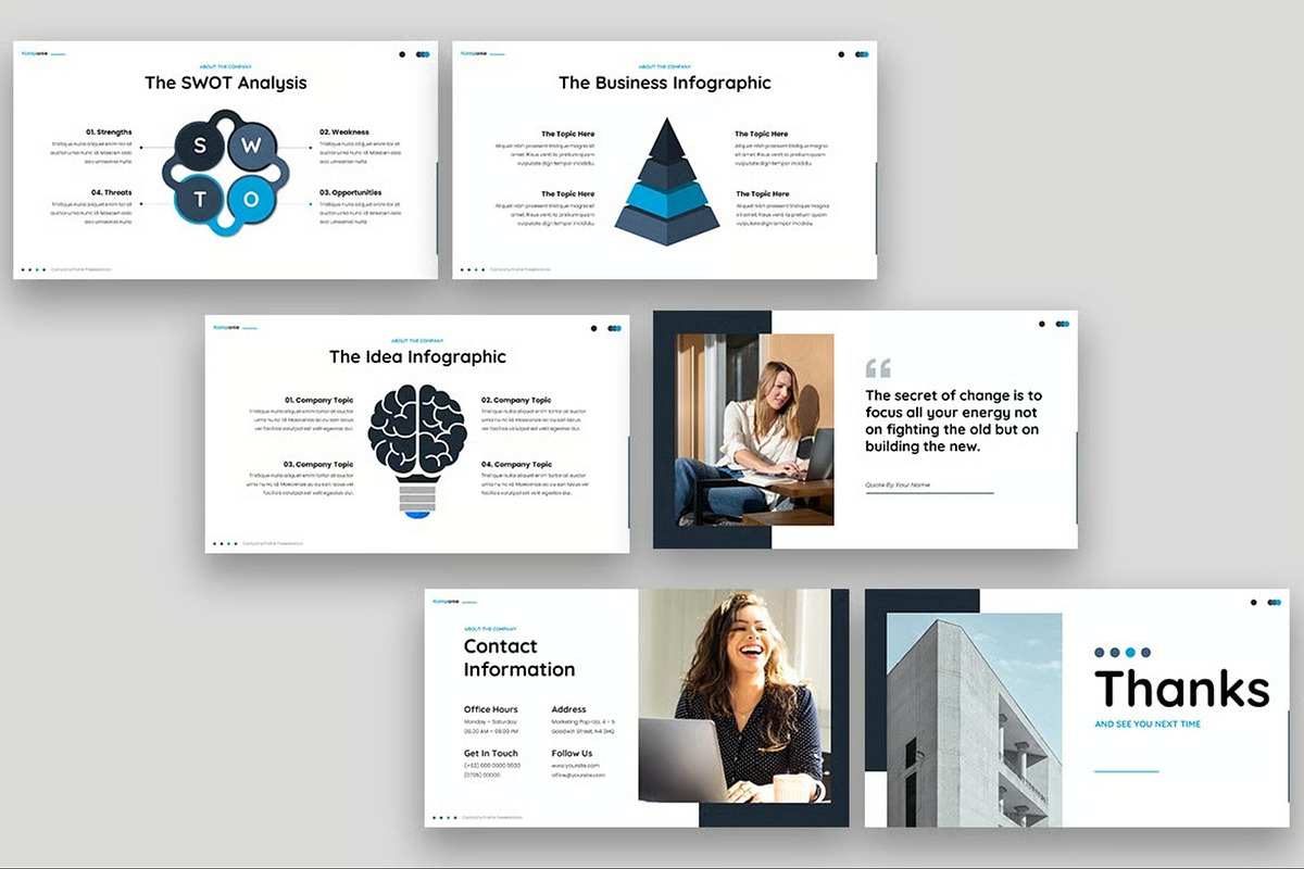 Kompanie - Company Profile GSlides, a Presentation Template by Fit-tee (Photo 6 of 6)