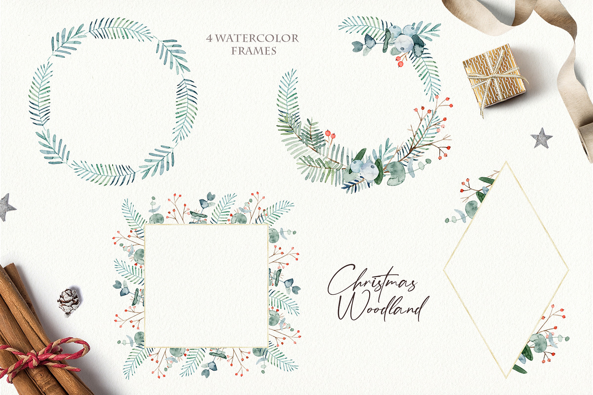 Winter Watercolor Collection, an Animal Illustration by svetsum (Photo 4 of 9)