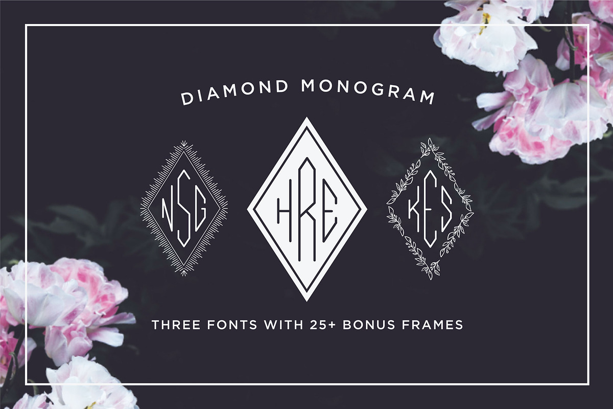 Diamond Monogram Font
