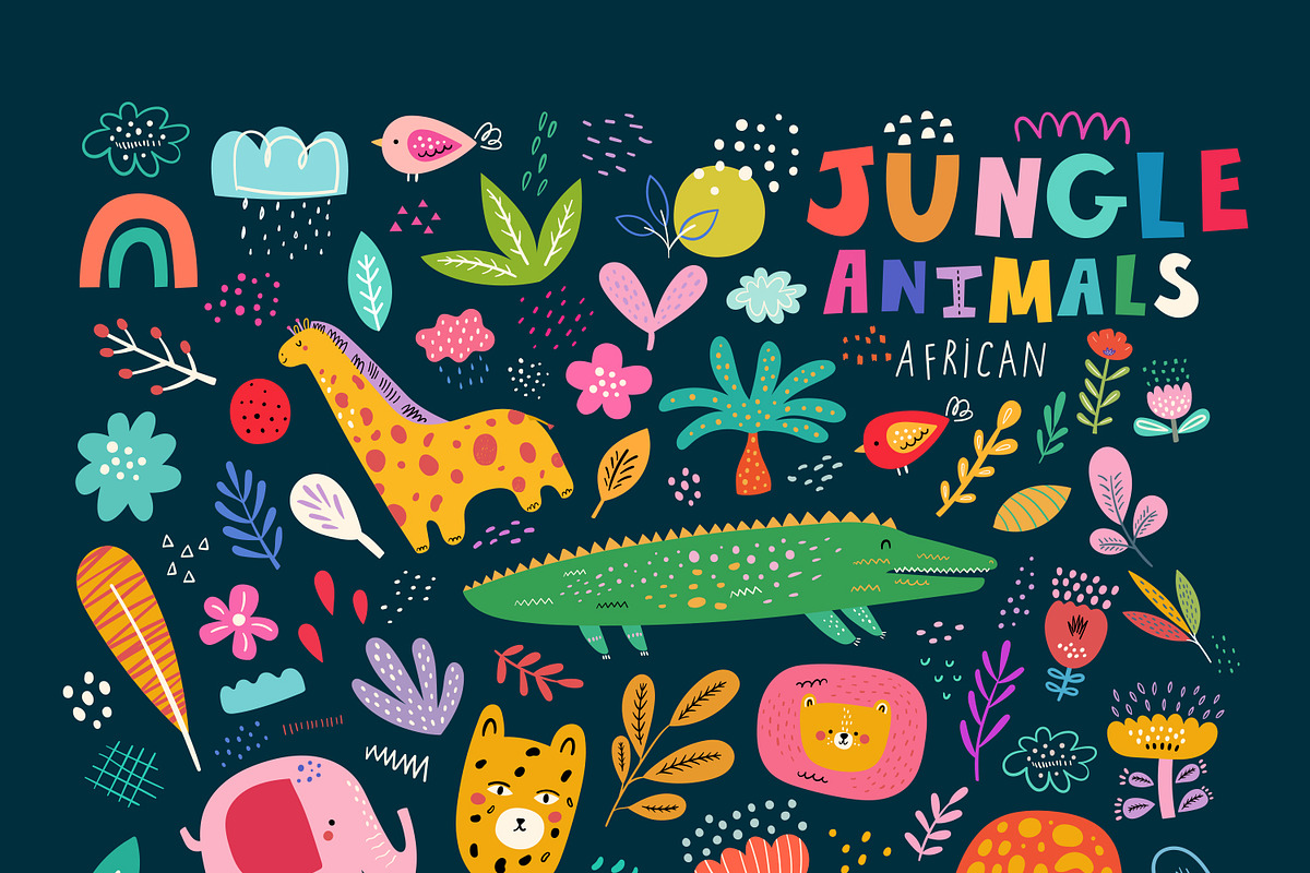 Cute baby animals collection, an Animal Illustration by MoleskoStudio (Photo 7 of 33)