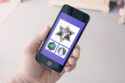 Geometric Photo Masks, a Social Media Template by QueenDesigns (Thumbnail 2 of 5)