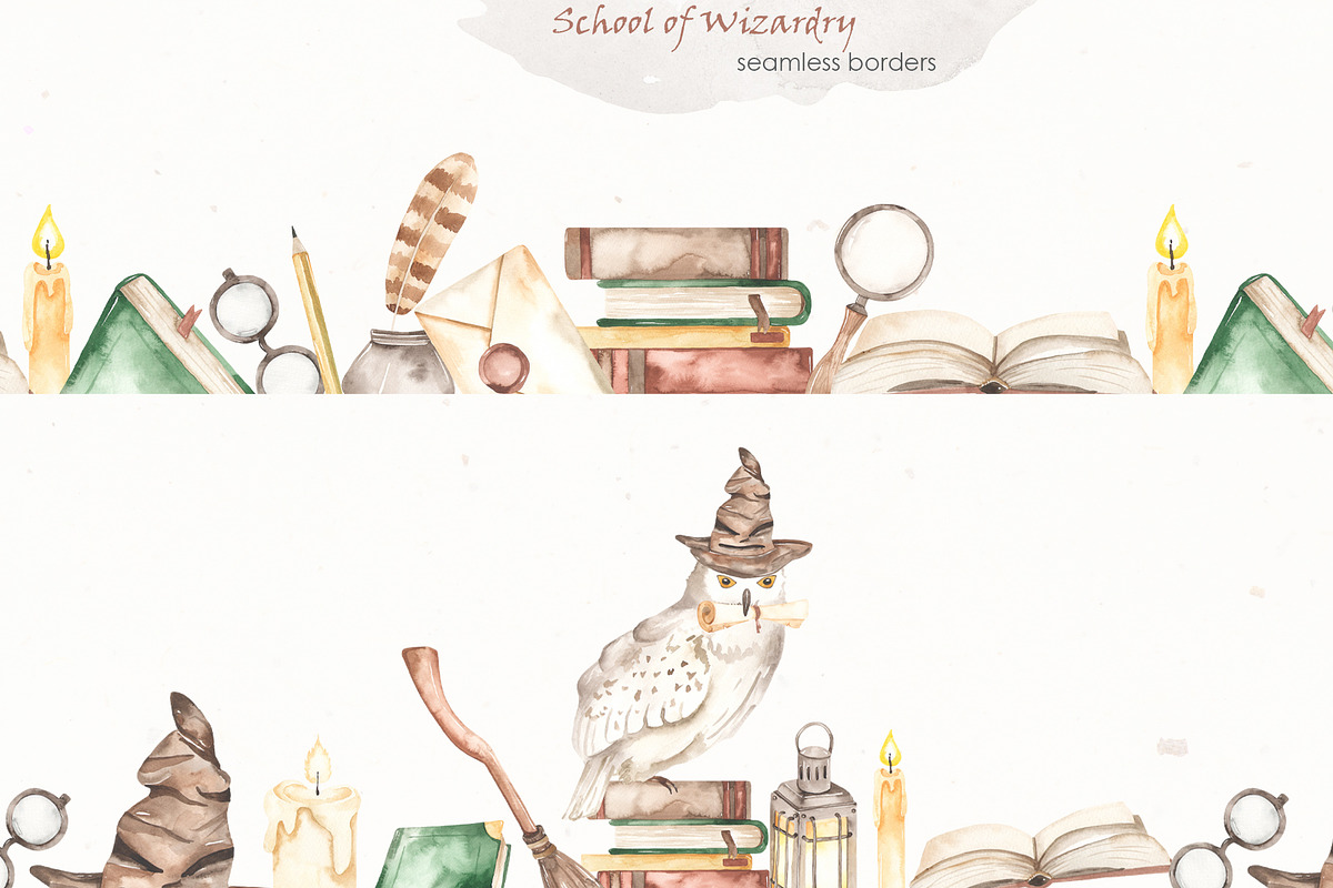 School of wizardry Watercolor, an Education Illustration by Marina Ermakova (Photo 10 of 13)